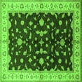 thumbnail image 1 of Ahgly Company Indoor Square Oriental Green Traditional Area Rugs, 7' Square, 1 of 4