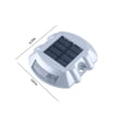 thumbnail image 3 of Luces solares de picos para carretera con carga inteligente - IP68 Impermeable, intermitente y modos constantes para la seguridad en entradas, jardines y garajes, 3 of 6