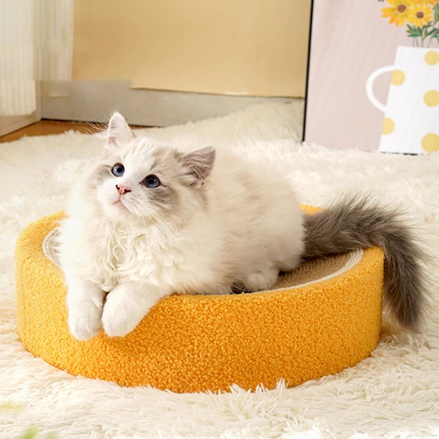 Almohadilla para Rascar para Gatos de Interior Yinane Cama rascador para gatos Sisal Tablero para Rascar Juguete Reciclable