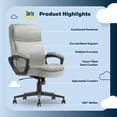thumbnail image 3 of Serta Comfort Ergo Executive Office Chair Ergonomic with Cognac Bonded Leather, 3 of 8