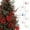 A1142, variant on Christmas Flower Decoration under $5! CQCYD Simulation Christmas Flowers, Gold Powder Berry Christmas Decor, Christmas Tree Flower Arrangement with Berry Cuttings
