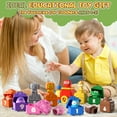 thumbnail image 6 of Toddler Toys for 1 Year Old, Learning Toys for 1 2 3 Year Old, Train Set Toys, Animal Color Sorting, Number Matching Counting, Finger Puppets, Montessori Educational Toys, Best Gift for Boy Girl, 6 of 7