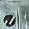thumbnail image 4 of 2 Pack 12"White Curtain Pull Rod, Fiberglass Blind Wand Replacement Part with Hook, Window Blind Tilt Wand, 4 of 6