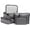 Dark Grey, variant on Brookstone Packing Cubes for Travel - 6 Piece Multi-Functional Luggage Organizers for Suitcase