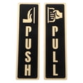 thumbnail image 1 of 2 letreros de puerta de empuje y tracción: placa de advertencia para puertas de empuje y tracción, para interiores, exteriores, ventanas, negocios, tiendas minoristas., 1 of 6