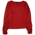 thumbnail image 1 of I.N.C Blouse à Manches Ballon pour Femmes, Rouge, Très Petit, 1 of 1