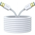 thumbnail image 3 of LAICAIW USB to USB Cable 6 ft White, VCZHS USB to USB USB A to USB A USB Cord for Hard Drive Enclosures, DVD Player, Laptop Cooler and More, 3 of 7
