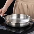 thumbnail image 3 of Ramen Pot Binaural Heating Evenly Noodle Pot Steel Color  Korean Ramen Pot for Spaghetti Soup Porridge Noodle, 3 of 21