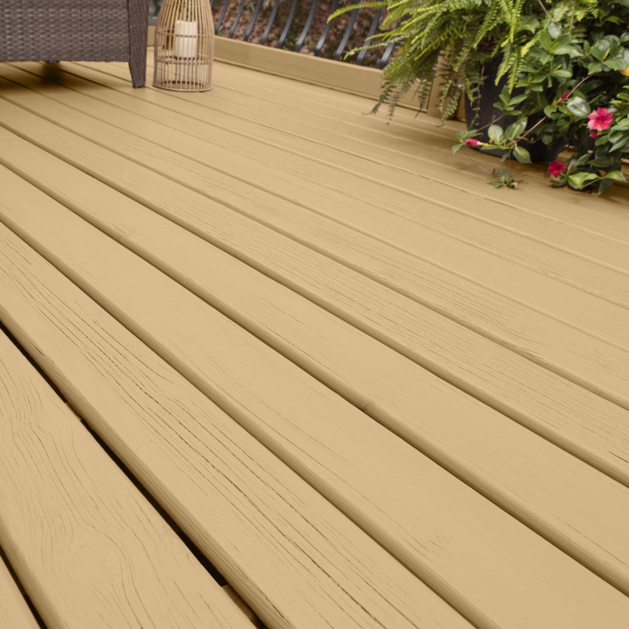 Glidden Porch and Floor with Cool Surface Technology Satin Interior/Exterior Paint, Craftsman Gold, 1 Gallon