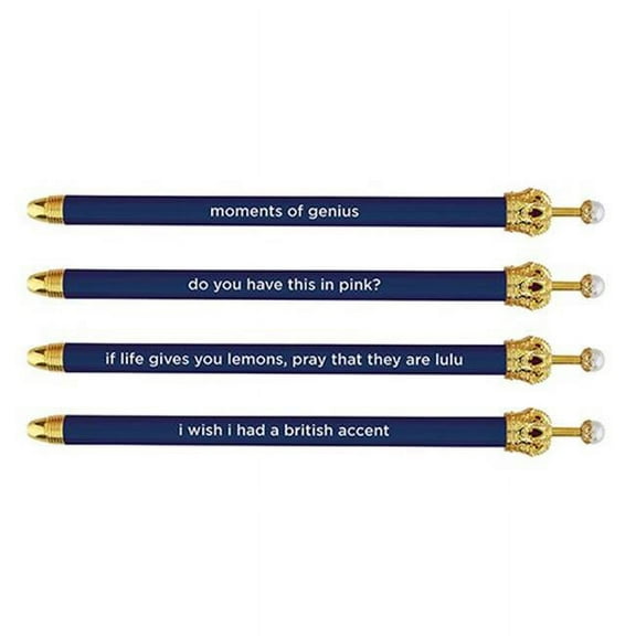 Christian Brands B4133 Crown Pen  NavyPack of 12