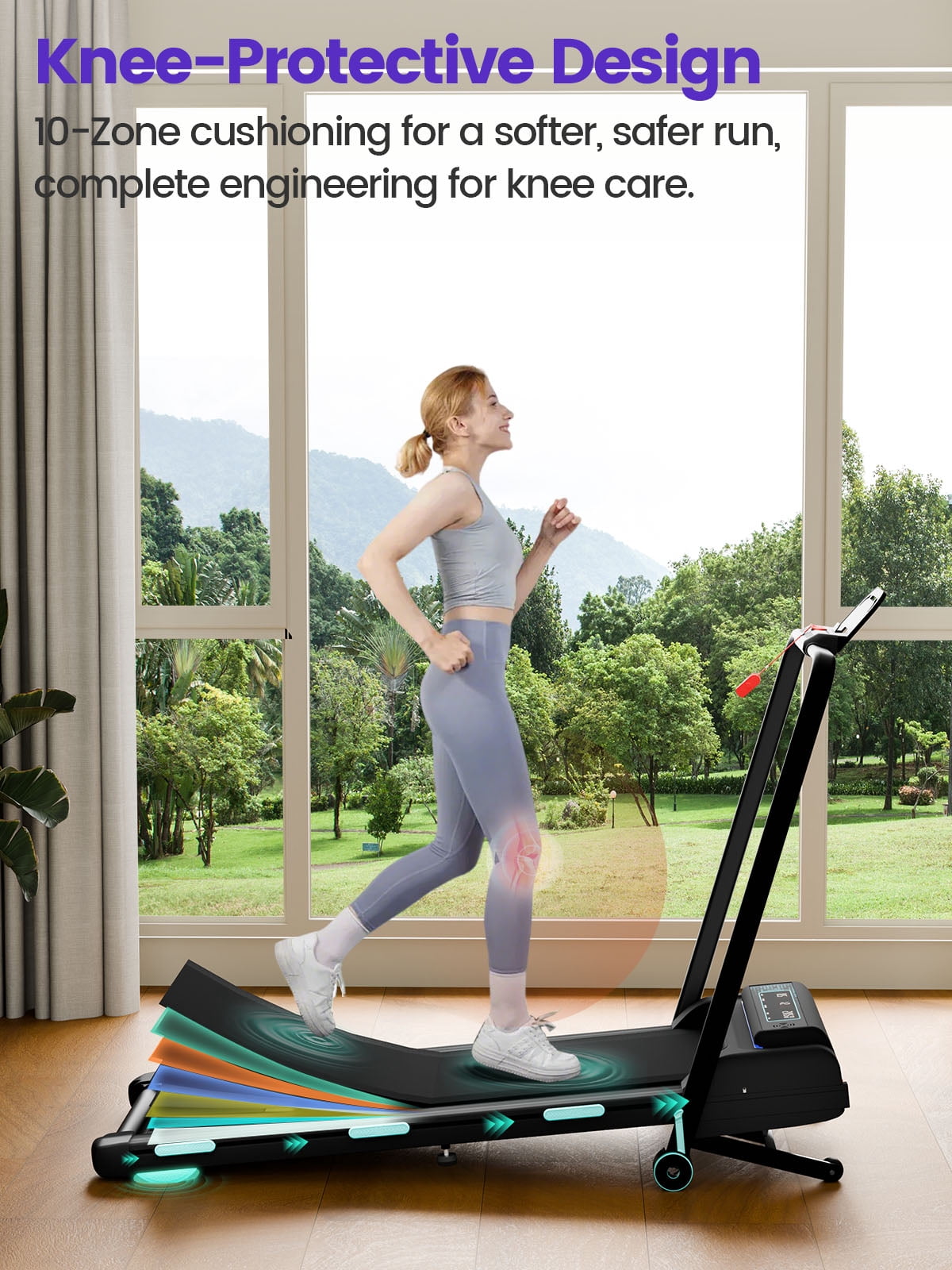 Chiccushion Walking Pad with 12% Auto Incline Treadmill for Home, 3.5HP Under Desk Treadmill with Foldable Handle Bar,450 Lbs Capacity,Remote Control, Led Display,APP Connect
