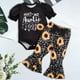 thumbnail image 1 of Conjunto de Ropa para Niña, Camisetas, Tops, Pantalones Acampanados, Conjunto Cómodo de Ropa de Verano para Bebé, para Fotografía Y Conjuntos de Vacac 1 a 3 meses, 1 of 8
