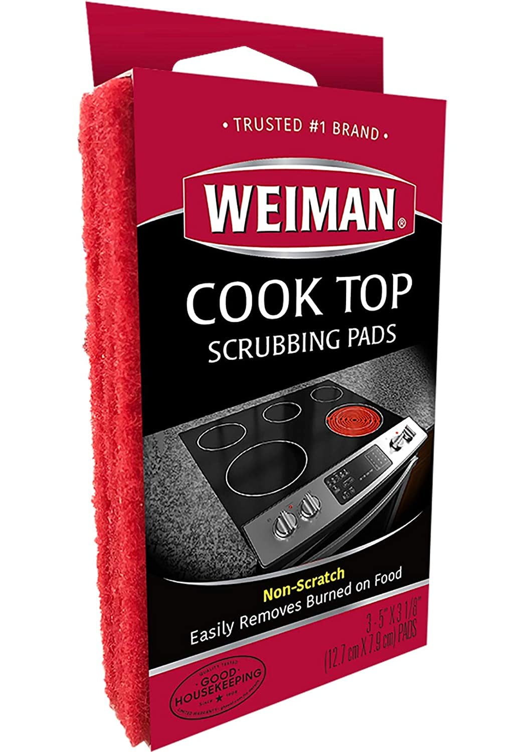Weiman Cook Top Scrubbing Pads Ndash; Gently Clean And Remove Burned-On Food Fr 
