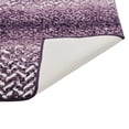 thumbnail image 3 of Better Trends Bath Rug 24" Square Bathroom Rug Mat Non-Slip Micro Polyester Bath Rugs for Bathroom Floor, Shower, Tub, Toilet Casablanca Collection - (Purple), 3 of 5
