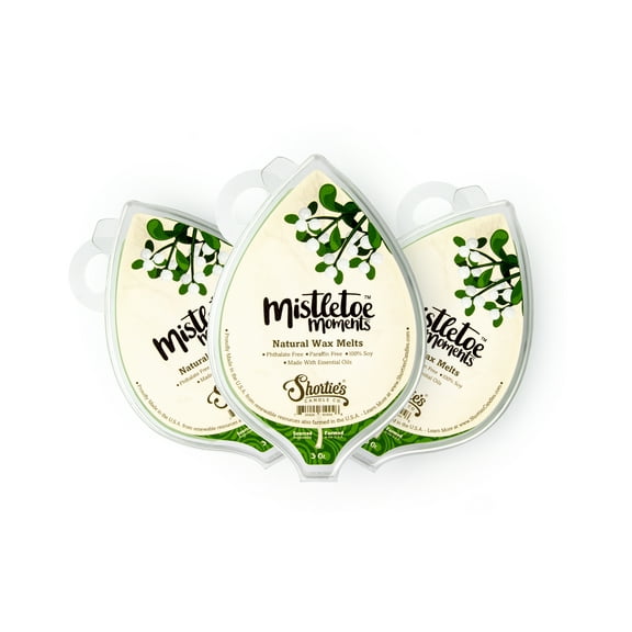 Mistletoe Moments Soy Wax Melts 3 Pack - All Natural   Essential Oils   Phthalate Free - Shortie's Candle Company