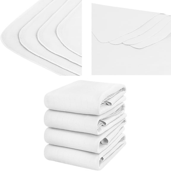 Waterproof Protective Pad Quilted Washable & Absorbent Underpads for Bed, Couch, Sofa, Furniture, Floor, 34" x 36" (Pack of 4)