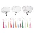 thumbnail image 3 of Fan Shaped Bookmarks 12Pcs White Paper DIY Blank Bookmarks with DIY Creativity for Decoration, 3 of 3
