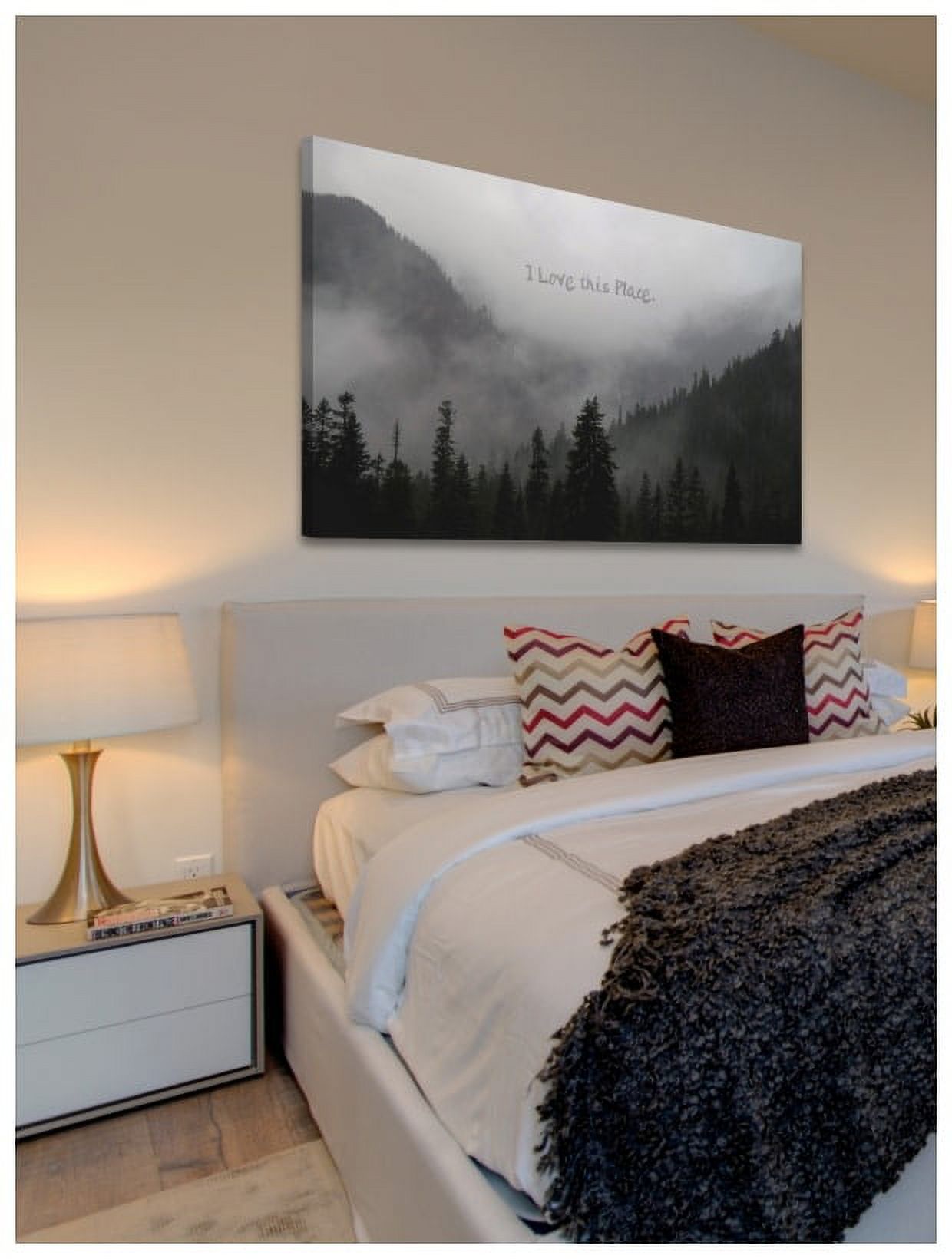 Marmont Hill "I Love This Place Text" by Robert Dickinson Painting Print on Canvas