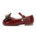 thumbnail image 2 of Dreamtale New Jelly Mary Jane Shoes Cosplay Frozen Elsa Anna Cinderella Princess Shoes for Kid(Candy Bow Red,6M US Toddler), 2 of 7