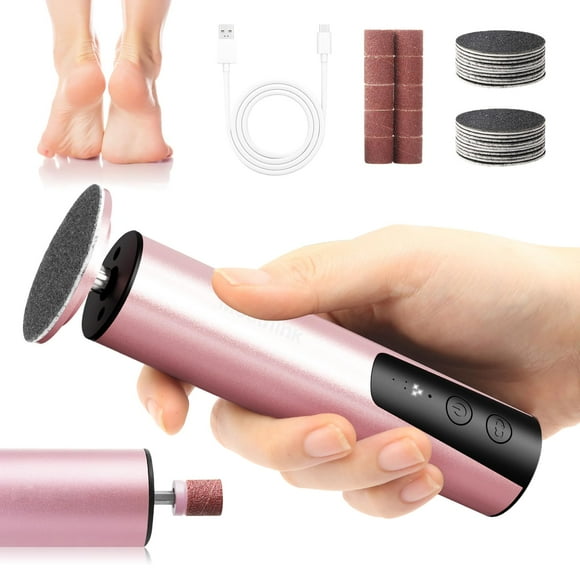 Eliminador eléctrico de callos para pies Mosthink 2 en 1, 6 velocidades, rosa