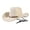Beige, variant on Unisex Vintage Western Cowboy Hat Classic Fashion Fedora Wide Brim Felt Outdoor Summer Sun Protection Jazz Cap Black