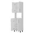 thumbnail image 4 of Nmkwnr Kitchen Pantry Cabinet with Open Shelf, 4 Doors Storage Cabinet for Dining Room, Kitchen, White, 4 of 7