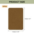 thumbnail image 2 of Uxcell 6Pcs Sofa Fabric Repair Patches Self Adhesive Fabric Patches 4.13" x 6.1" Brown, 2 of 5