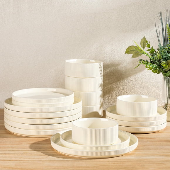Juego de vajilla TheTerra Ceramic para 6 personas, 18 piezas
