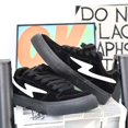 thumbnail image 7 of Men's Lace-Up Suede Lightning Pattern Low Top Skate Shoes, 7 of 7