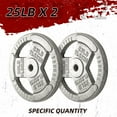 thumbnail image 3 of Signature Fitness Cast Iron Weight Plates for Strength Training, Fits 1-Inch Barbell, Multiple Size Options, 3 of 7