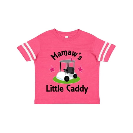 

Inktastic Golfing Mamaw Little Caddy Childs Golf Gift Toddler Toddler Girl T-Shirt
