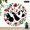 10x10in, variant on Patifu 10 Inch Round Wooden Wall Clock Panda Lying Among Hearts And Flowers Silent Sweep Movement 10x10in
