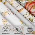 thumbnail image 4 of Fall Round Tablecloth, Harvest Table Cloth 60 inch, Halloween Table Cover for Fall Picnic and Thanksgiving Party, Maple Leaves and Pumpkin Decorations, 4 of 6