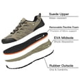 thumbnail image 3 of Zapatos de senderismo Kricely, ligeros e impermeables para hombre, color caqui 10.5, 3 of 6