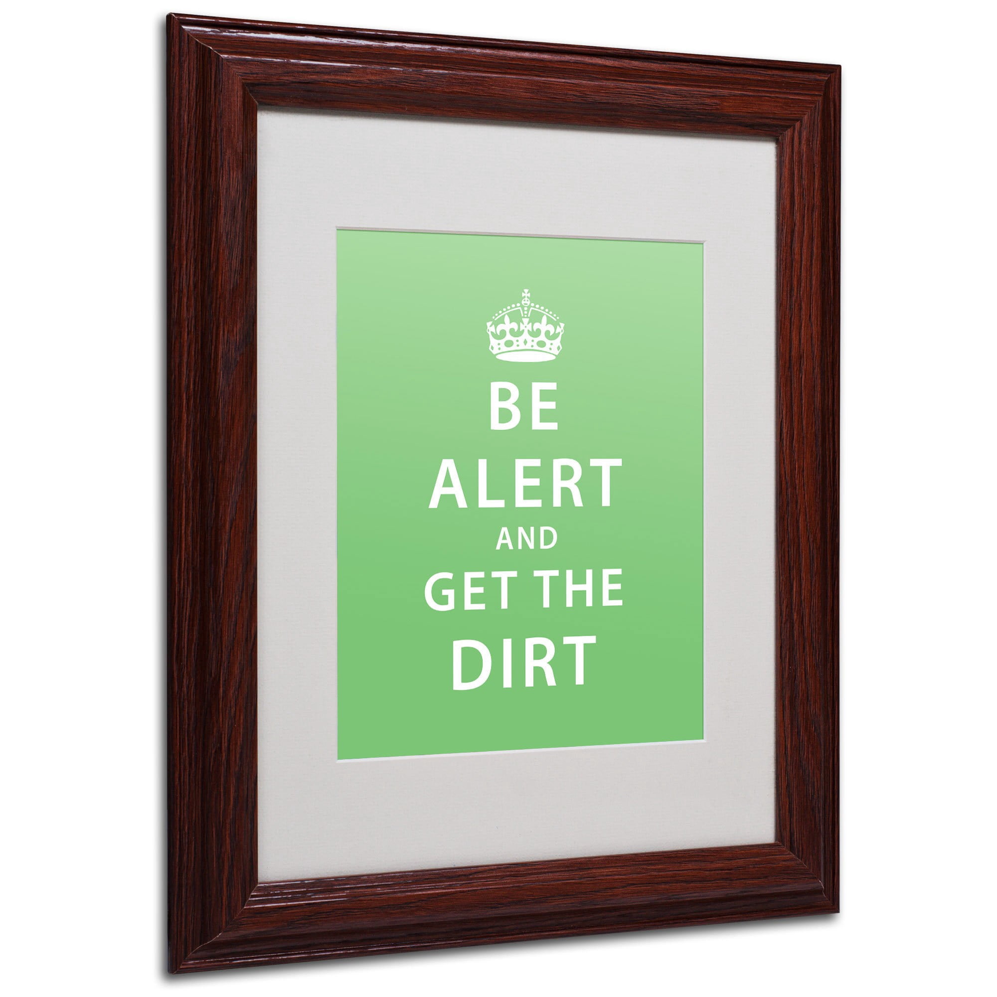 Trademark Fine Art "Get the Dirt" Canvas Art by Megan Romo, Wood Frame