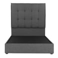 thumbnail image 2 of Box Base Cama Matrimonial+Cabecera Kenzo Gris+Colchon, 2 of 8