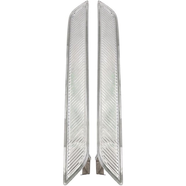 Marcador de parachoques de lente transparente de serie 2 piezas, Euro Lámparas reflectoras para E71 X6 E70 X5M 2008-2014 Reemplazar lámparas de posición lateral