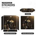 thumbnail image 4 of Decal Skin for PS4 Slim / PS4 Pro / PS4, Whole Body Vinyl Sticker Cover for Playstation 4 Console and Controller (Black Gold King), 4 of 5