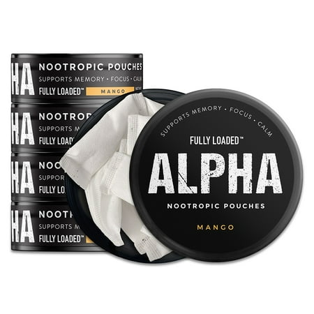 Fully Loaded Alpha Nootropic Pouches (Mango) 5-pack
