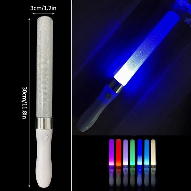 LED Concert Light Stick, Portable Glow Stick Support Rod for Wedding, Party, Festival and Event Use