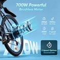 thumbnail image 6 of iScooter Electric Bike for Adults 20 Mph, 30+Miles Electric Bicycle,500W Electric Bike with 36V 10.4Ah Battery, 5-Speed, 26" Tires and Front Fork Suspension, 6 of 10