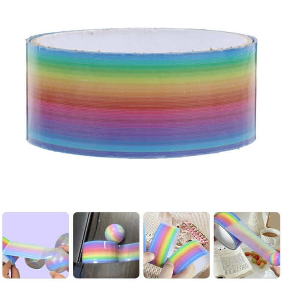 FUTUREORYY 4 Rolls Self Adhesive Disco Ball Tape Strong Adhesion for All Ages Classroom Activities