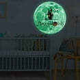 thumbnail image 3 of Halloween Wall Sticker PVC Pumpkin Castle Bat Luminous Moon Sticker Wall Decor, 3 of 10