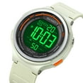 thumbnail image 4 of SKMEI Digital Watch for Men & Women, Model 1841 - 50M Water Resistant with EL Backlight, 1/100 Sec Stopwatch, Daily , Countdown Timer, Date/Week Display, Dual Time Zones, 12/24H Format - ABS, 4 of 6