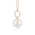 thumbnail image 2 of ANGARA Classic Freshwater Cultured Pearl Solitaire Pendant in 14K Rose Gold for Women | June Birthstone, Birthday, Anniversary, Jewelry Gift for Women | Pearl Necklace, 2 of 5