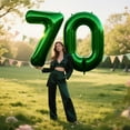 thumbnail image 3 of 40 Inch Green Large 7 Number Balloons Dark Green, Big Foil Number Balloons, Giant Helium Happy 17th 27th Birthday Party Decorations for Man and Women, Huge Mylar Anniversary Party Supplies, 3 of 16