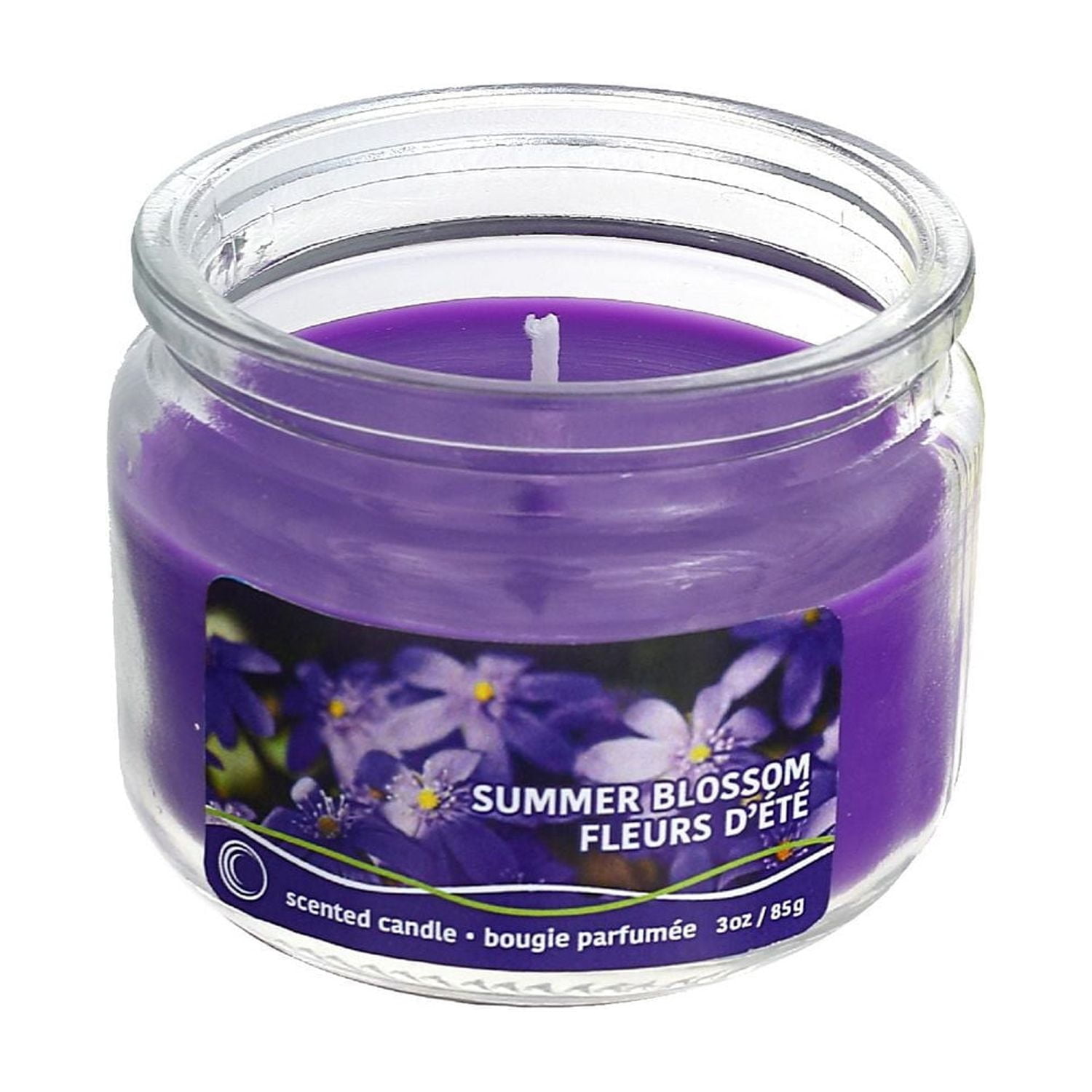 Zesty Citrus 3 Oz Scented Glass Jar Candle With Lid