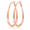 Rose Gold-65mm, variant on YEUOYEA Twisted Oval Hoop Earrings for Women, Silver Plated Large Big Hoops 36mm 54mm 65mm
