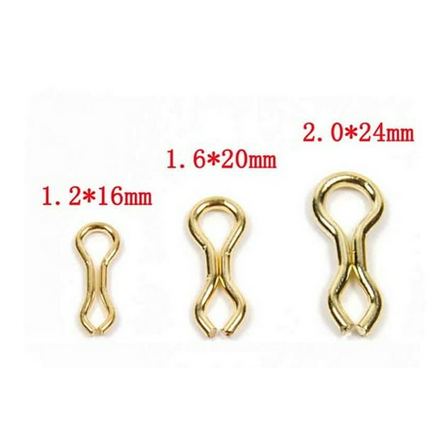 Siruishop 100pcs Alloy Brass Sinker Eyes Eyelets For Weight Fishing L Other L