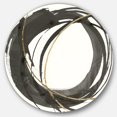 thumbnail image 1 of Designart 'Gold Glamour Circle IV' Geometric Metal Circle Wall Art, 1 of 3